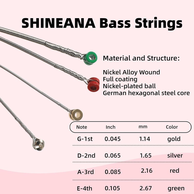 YWYLL 4-String Electric Bass Strings - Nickel Alloy Wound with German Hex Steel Core | Full Coated for Longevity | Vacuum Sealed (45-105 Medium) | Smooth Feel & Balanced Warm Tone - Image 4